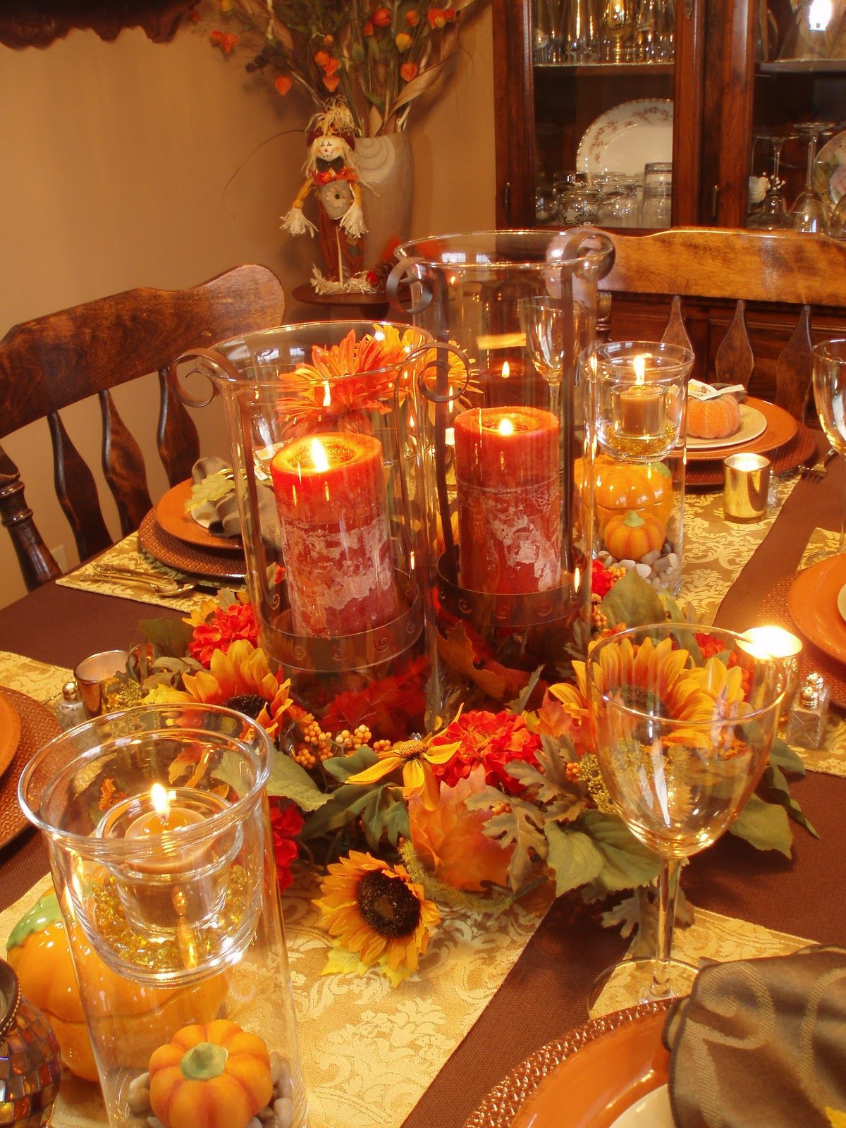 Great Fall Dinners
 Autumn Tablescape Thanksgiving Table Fall Decor