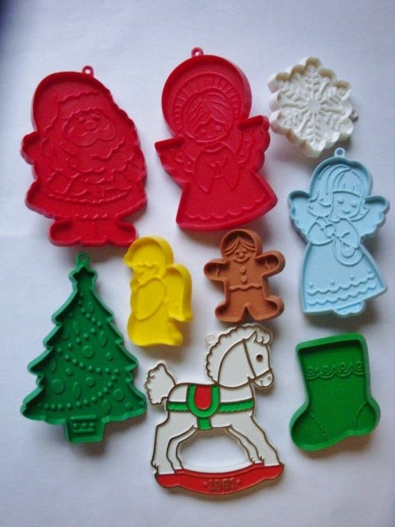 Hallmark Christmas Cookies
 Hallmark Christmas Cookie Cutter Plastic 1980s Collection of 9