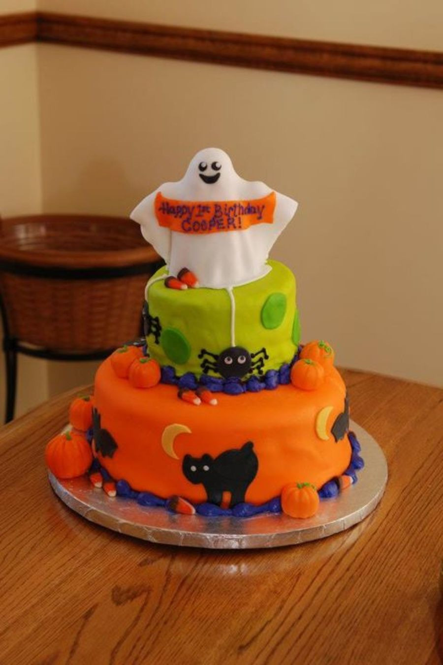 Halloween 1St Birthday Cake
 Halloween First Birthday Cake CakeCentral