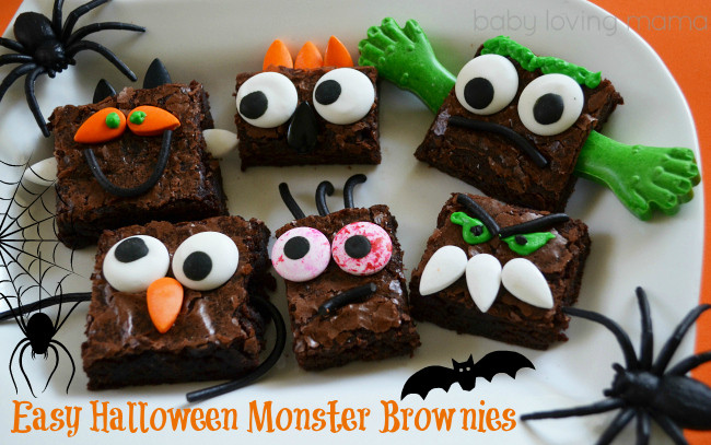 Halloween Brownies Decorating
 Halloween Monster Brownies Make it Simple Finding Zest