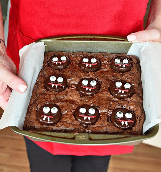 Halloween Brownies Ideas
 Minty Fudge Vampire Brownies