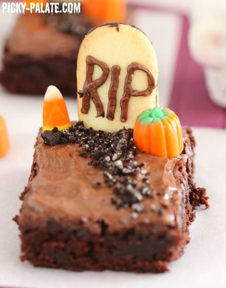 Halloween Brownies Recipes
 Fudgy Graveyard Brownies Ideas for the House