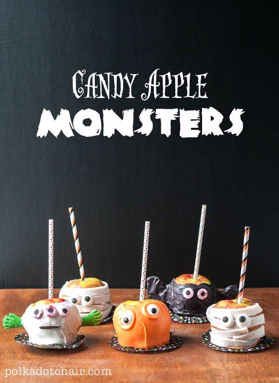 Halloween Caramel Apples Ideas
 Candy Apple Monsters Caramel Apple Decorating Ideas
