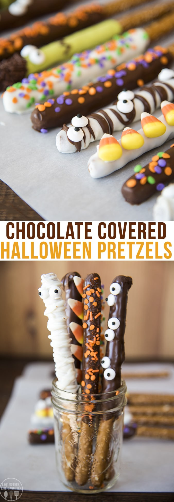 Halloween Chocolate Covered Pretzels
 Chocolate Covered Halloween Pretzels – Like Mother Like