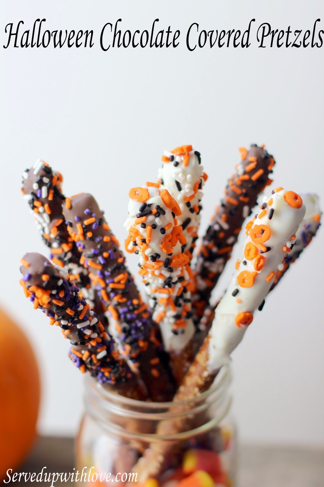 Halloween Chocolate Covered Pretzels
 Served Up With Love Halloween Chocolate Covered Pretzels