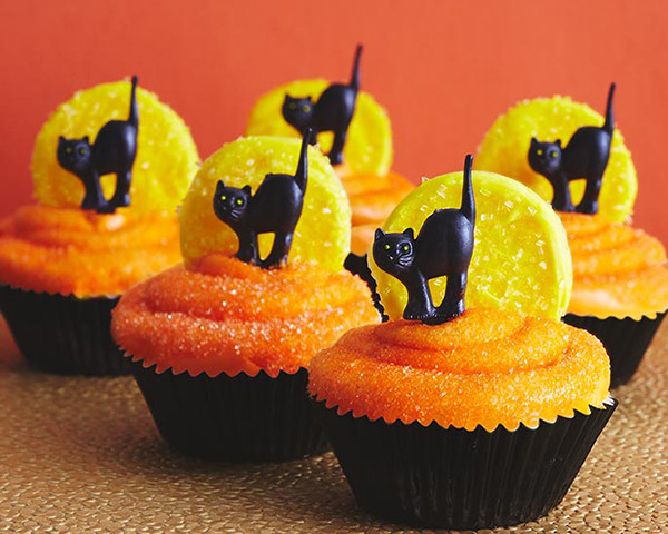 Halloween Cup Cakes
 Black Cat Cupcakes