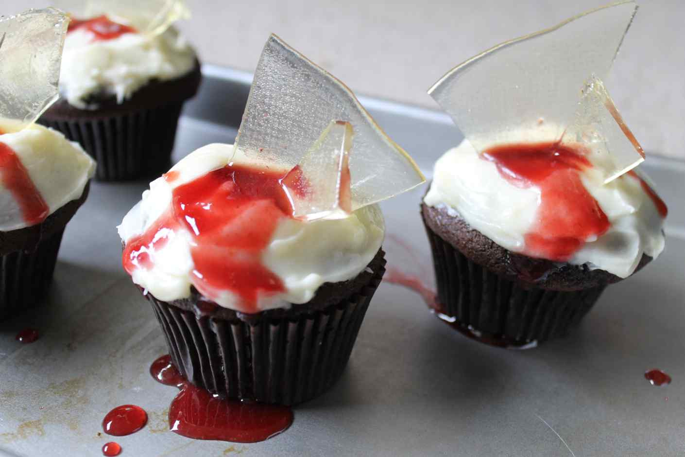 Halloween Cupcakes Recipes
 bloody broken glass cupcakes recipe story of a kitchen
