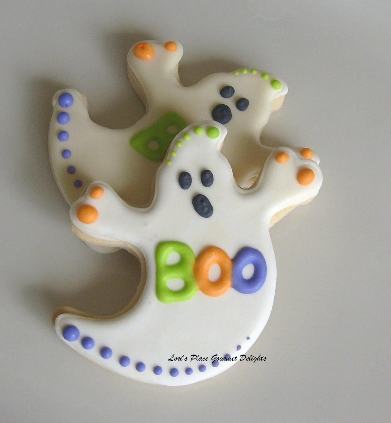 Halloween Decorated Cookies
 Ghost Decorated Cookie Favors Halloween Cookie Favors 1