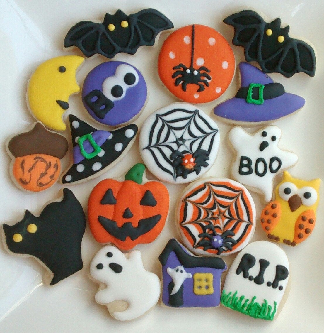 Halloween Decorated Sugar Cookies
 Halloween sugar cookies mini or large decorated with royal