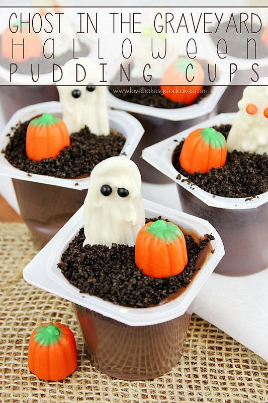 Halloween Desserts For Kids
 Ghost in the Graveyard Halloween Snack Pack Pudding Cups