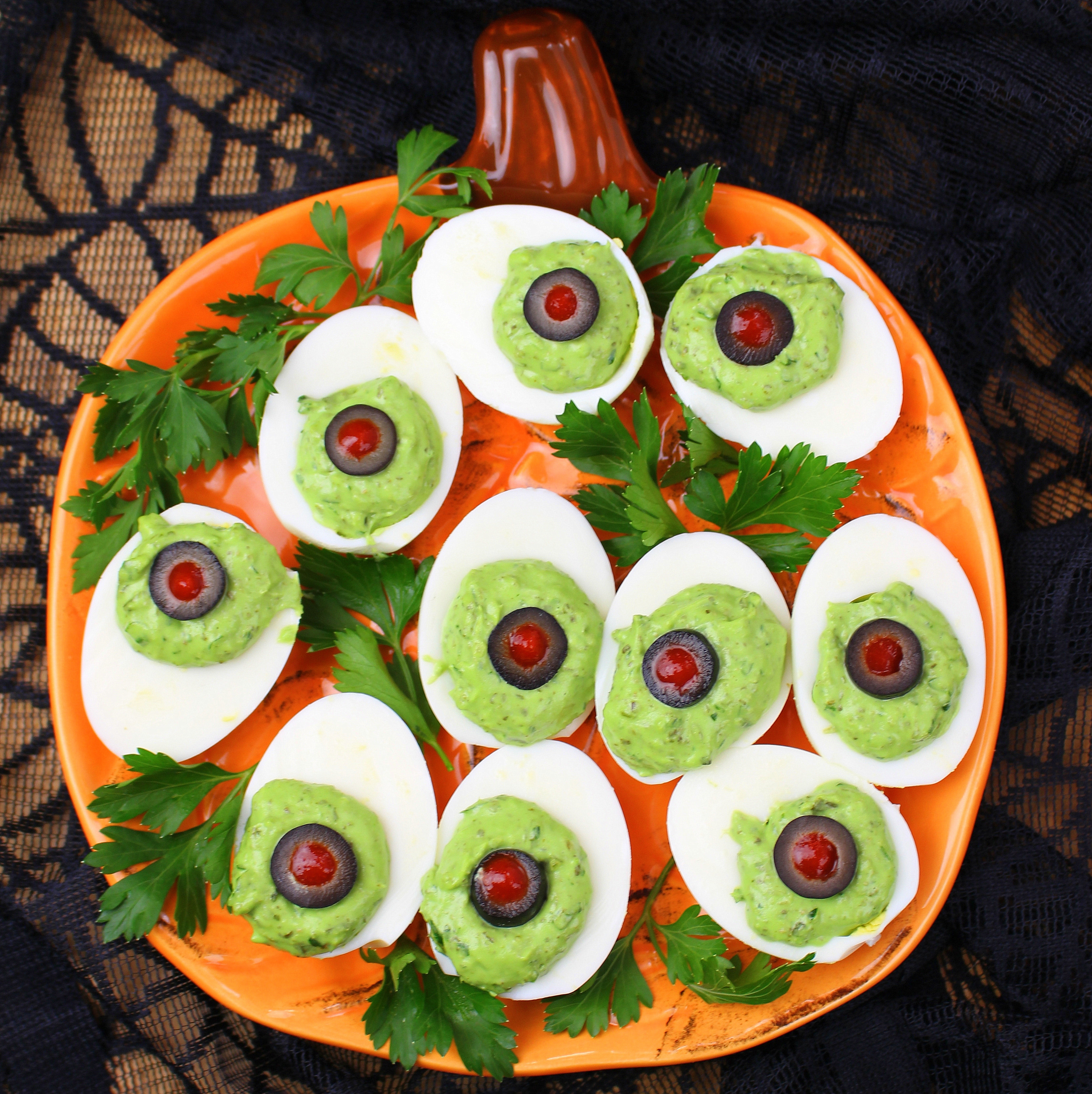 Halloween Deviled Eggs Eyeballs
 Deviled Eyeballs