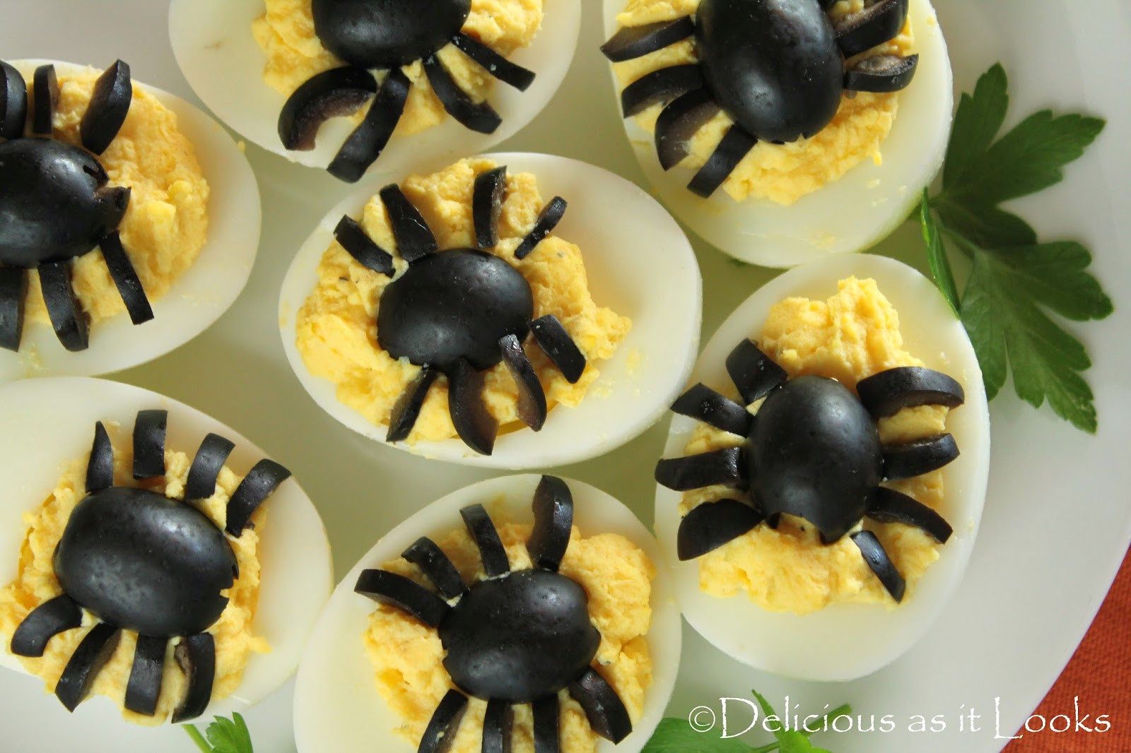 Halloween Deviled Eggs Spider
 Halloween Spooky Spider Deviled Eggs Delicious as it Looks