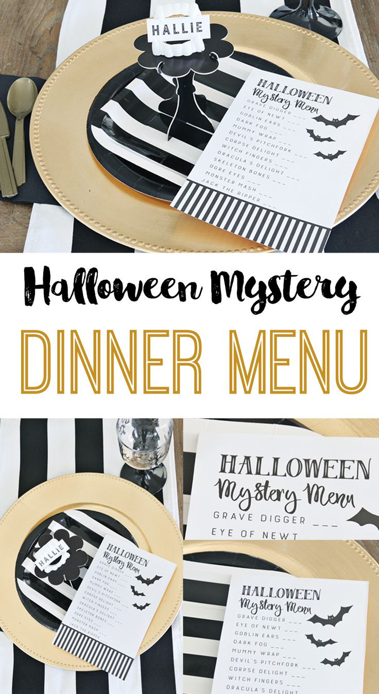 Halloween Dinner Menus
 Best 25 Halloween dinner ideas on Pinterest