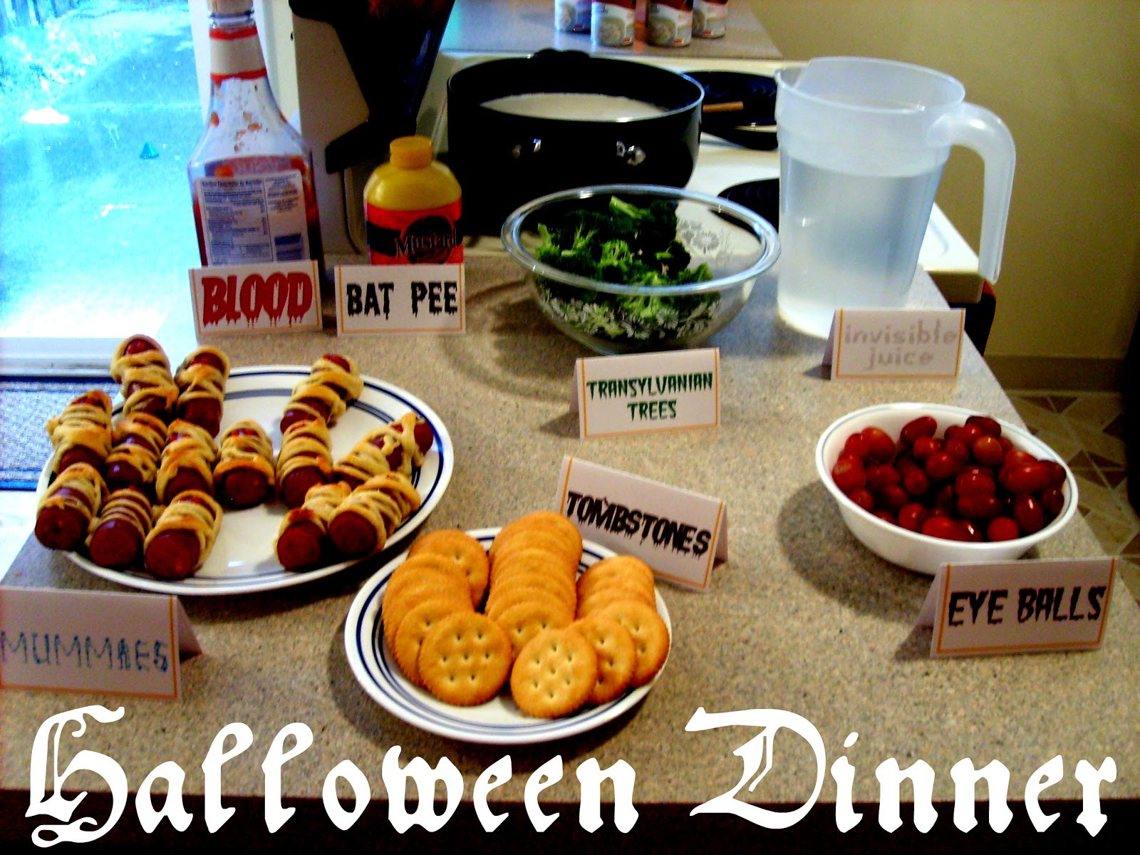 Halloween Dinner Menus
 the red kitchen October 2011