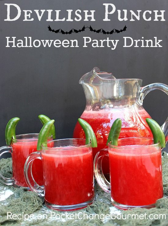 Halloween Drinks Alcohol
 Halloween Drink Devilish Punch Recipe