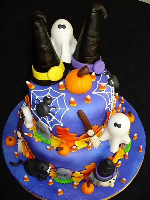 Halloween Fondant Cakes
 Valentine e Halloween Cakes