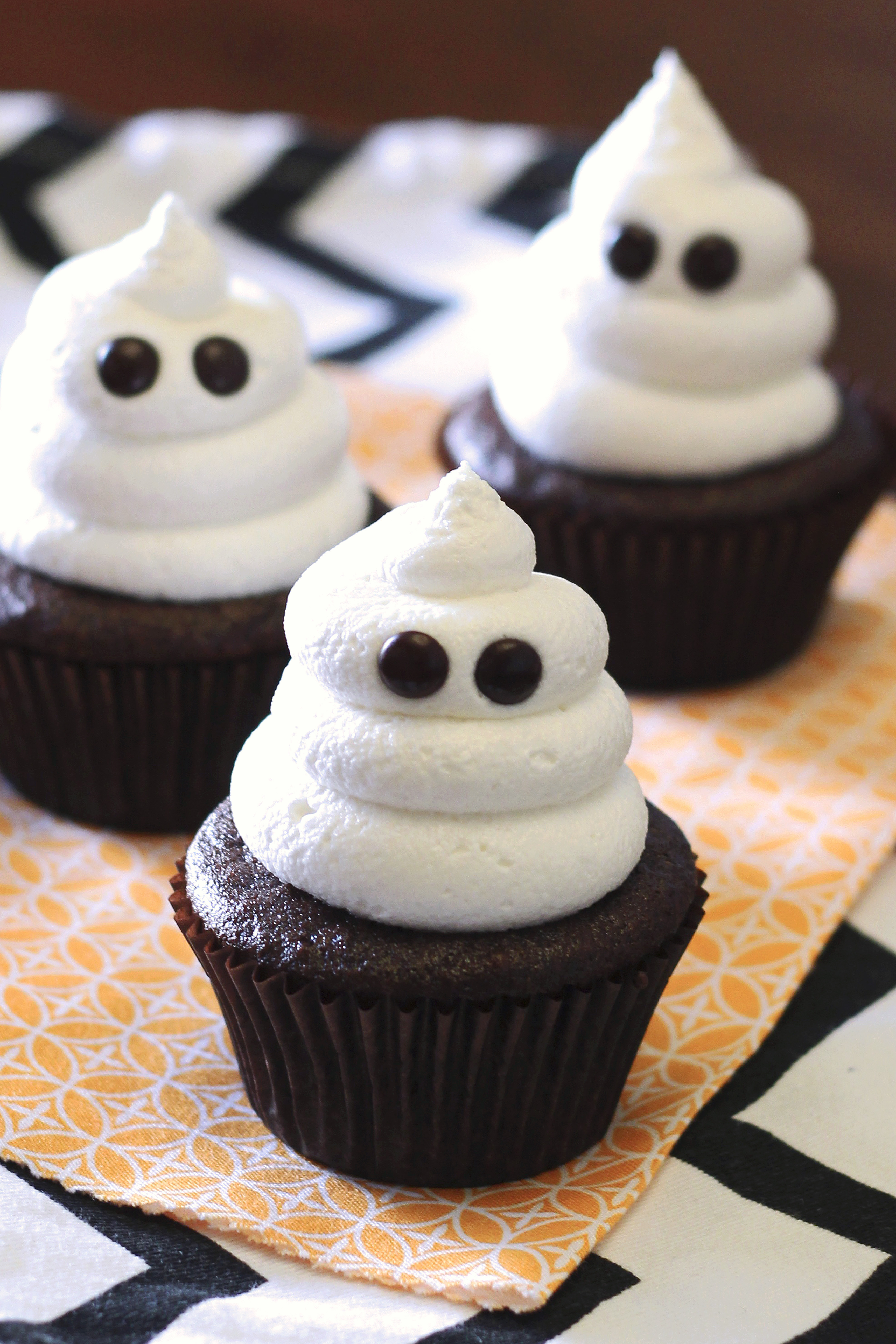 Halloween Ghost Cupcakes
 gluten free vegan ghost cupcakes Sarah Bakes Gluten Free