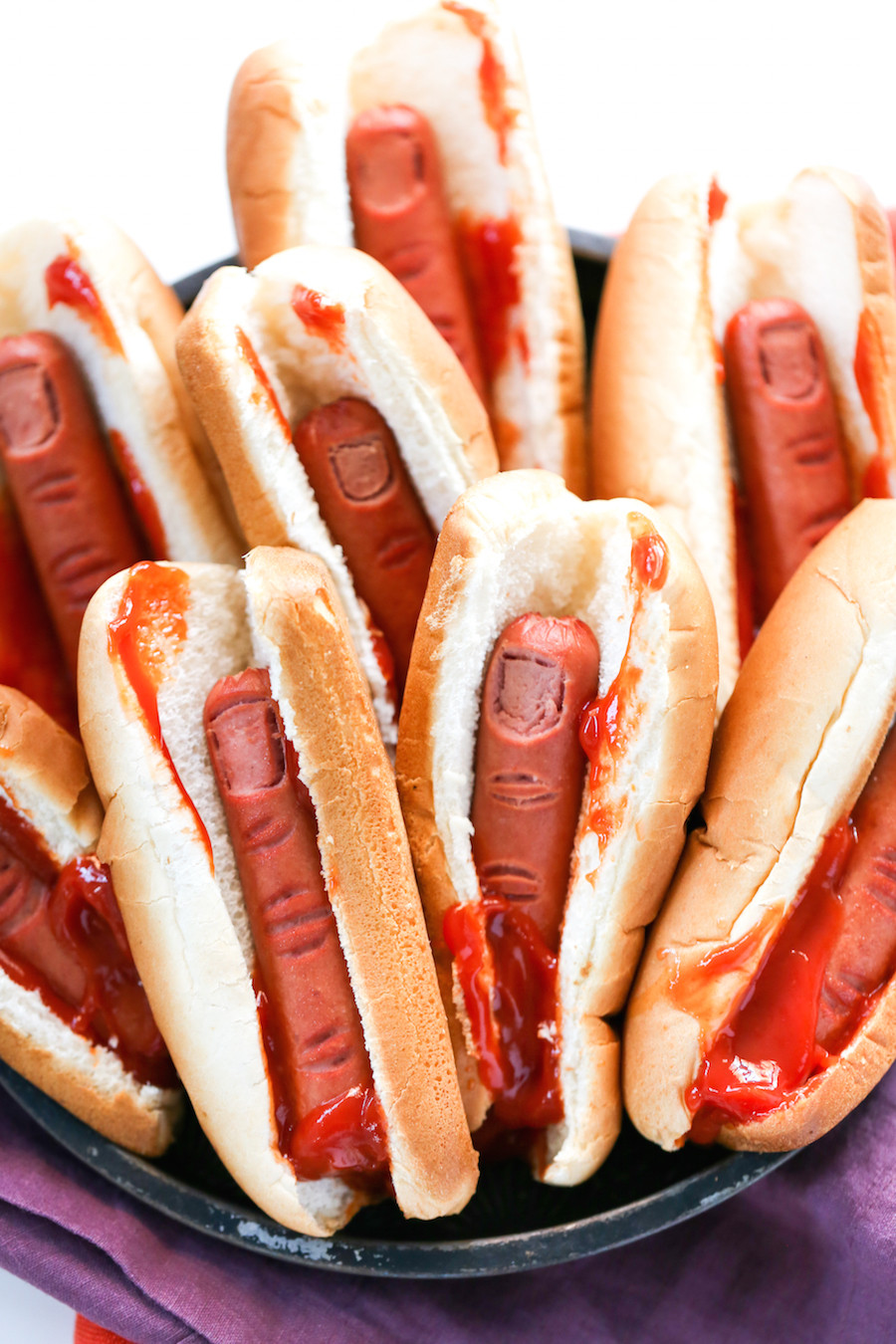 Halloween Hot Dogs
 Bloody Finger Hot Dogs for Halloween