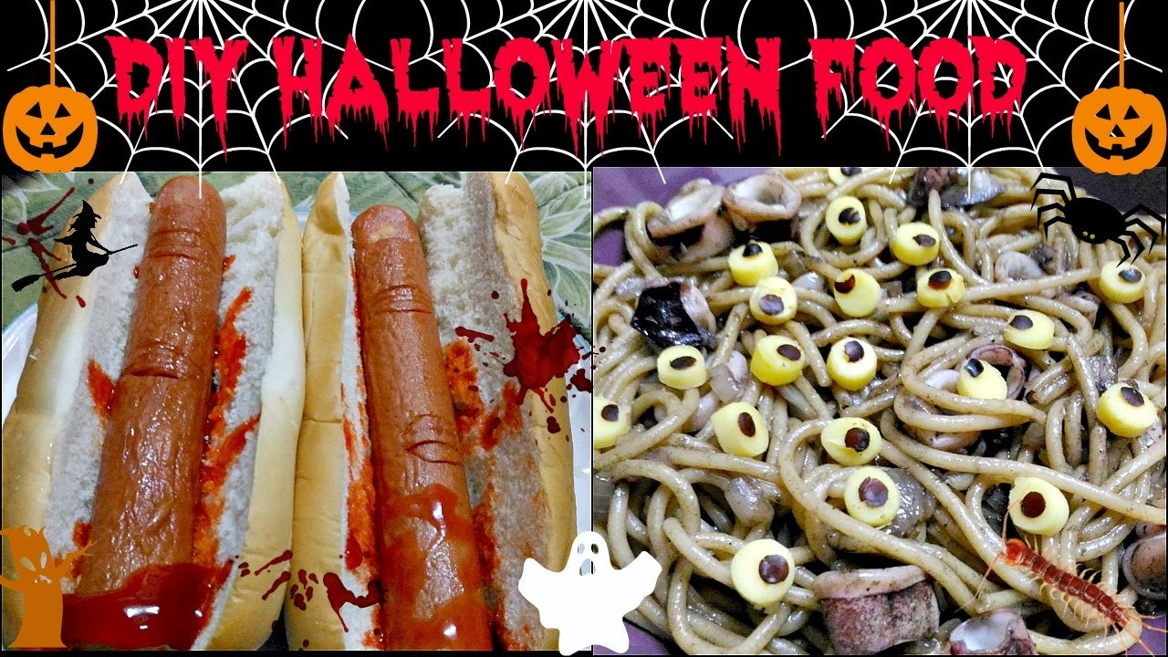 Halloween Hot Dogs
 Halloween Food Ideas Bloody Hot dog Finger & Eyeball