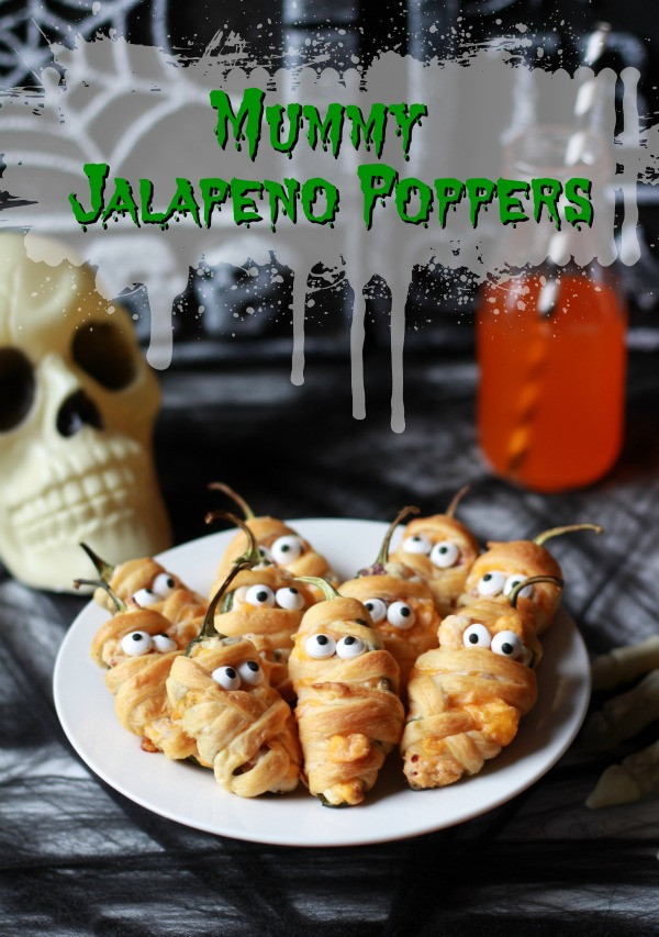 Halloween Jalapeno Poppers
 Halloween Mummy Jalapeno Poppers The Lucky Pear