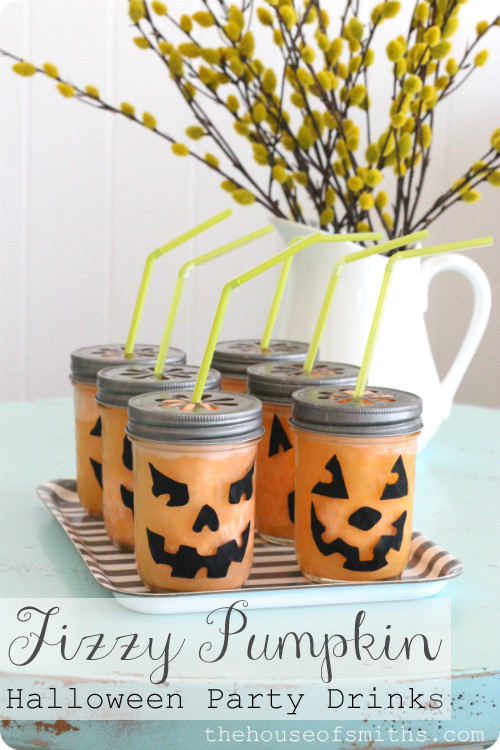 Halloween Kid Drinks
 Fizzy Pumpkin Halloween Drink Party Tips