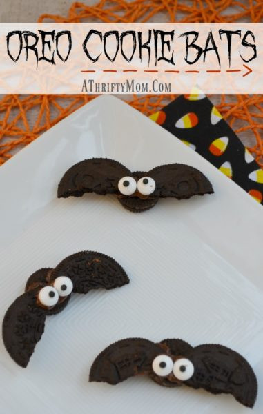 Halloween Oreo Cookies
 Oreo Cookie Bats Halloween Treats that are fast and easy