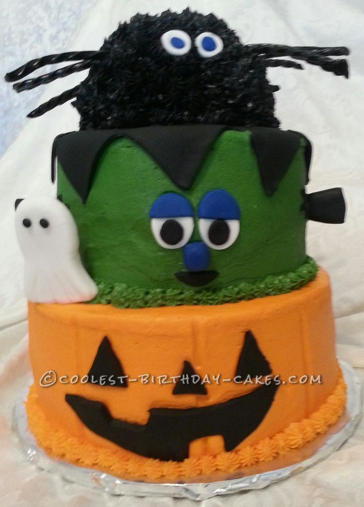 Halloween Party Cakes
 Coolest 3 Tier Halloween Party Cake