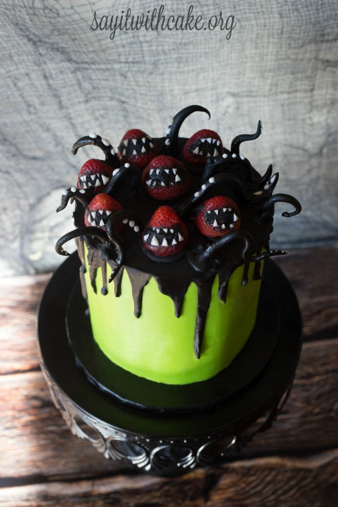 Halloween Party Cakes
 Creepy Halloween Cake – Say it With Cake