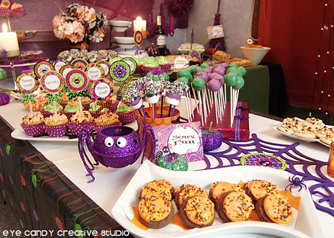 Halloween Party Desserts
 Eye Candy Creative Studio REAL PARTY Halloween Party
