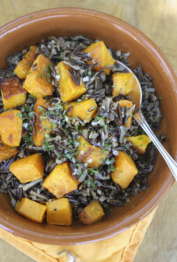 Halloween Side Dishes
 Halloween Side Dish Butternut Squash and Black Rice