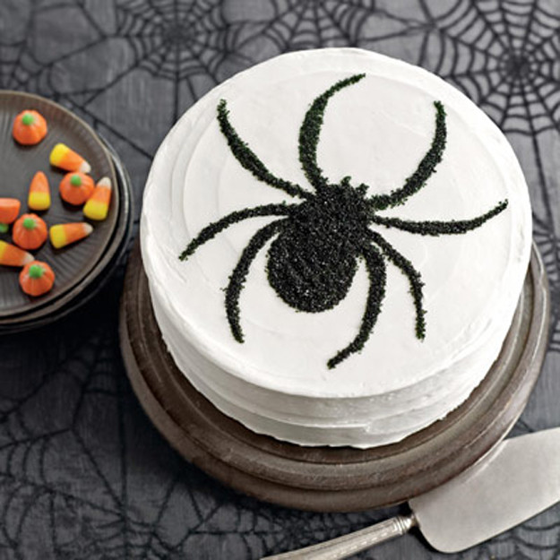 Halloween Spider Cakes
 Sweet Treat Tuesday Black and White Spider Cake