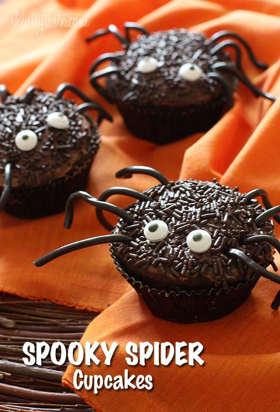 Halloween Spider Cupcakes
 40 Kid Halloween Food Ideas
