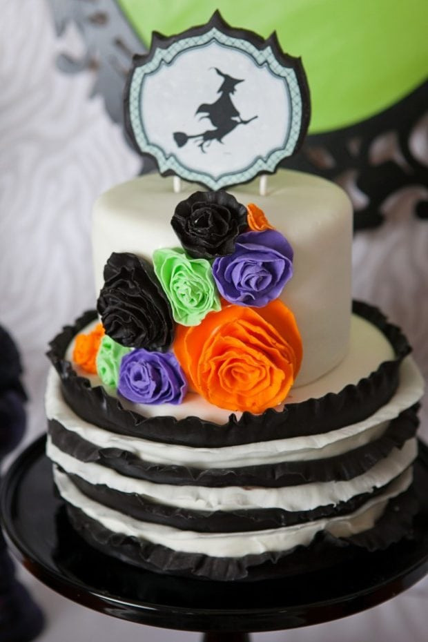 Halloween Themed Birthday Cakes
 A Wickedly Sweet Witch Inspired Halloween Party