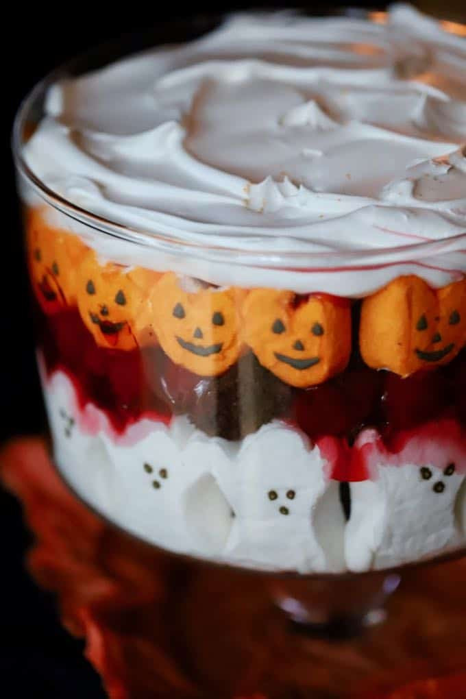 Halloween Themed Desserts
 Easy Halloween Black Forest Trifle
