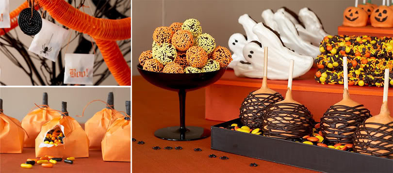 Halloween Themed Desserts
 Fashionable Fairytales Fall and Halloween Themed Wedding