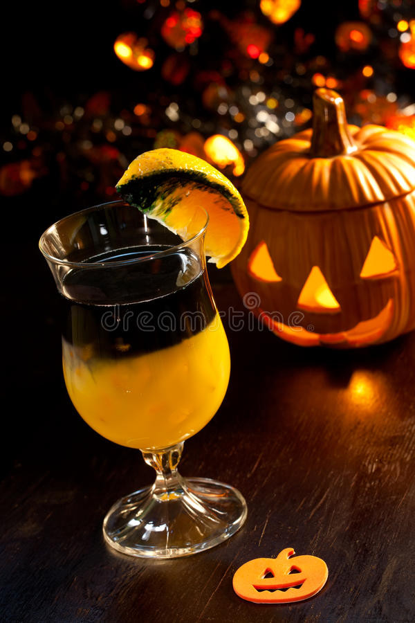 Halloween Vodka Drinks
 Halloween Drinks Rotten Pumpkin Cocktail Stock