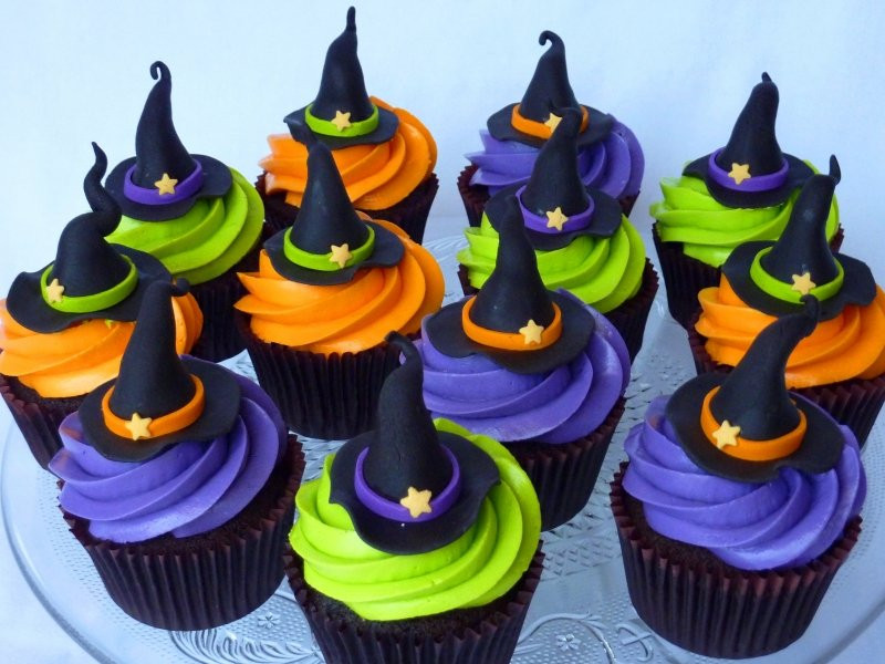 Halloween Witch Cupcakes
 Halloween Muffins Recipe Witch Hat Cupcakes