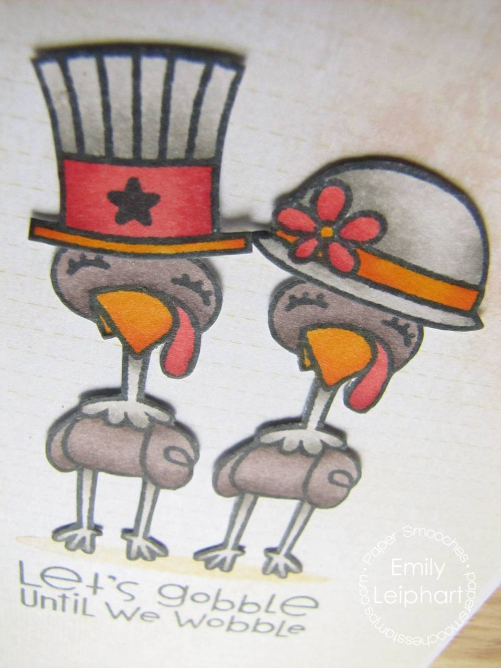Happy Thanksgiving Jive Turkey
 Virtual Smooches Happy Thanksgiving with Noggin Toppers