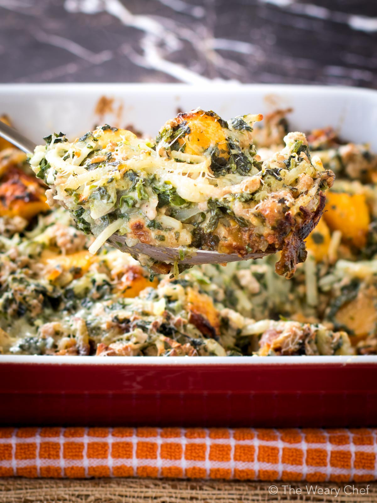 Healthy Fall Casseroles
 Fall Potluck Casserole with Turkey and Squash The Weary Chef