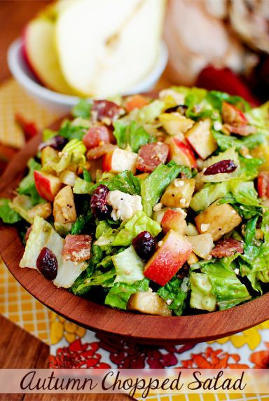 Healthy Fall Salads
 25 best ideas about Autumn chopped salads on Pinterest