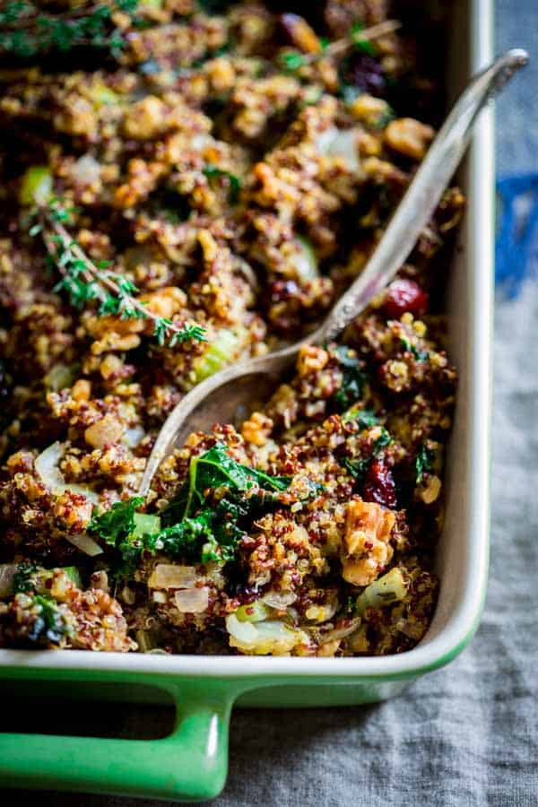 Healthy Stuffing Recipes For Thanksgiving
 gluten free walnut and kale quinoa stuffing Healthy