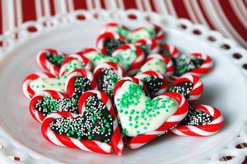 Heart Candy Christmas
 Candy Cane Christmas Hearts DIY Christmas Decorations