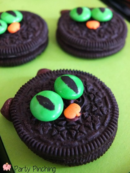 Home Made Halloween Cookies
 Black Cat Oreos recipe easy classroom party ideas for