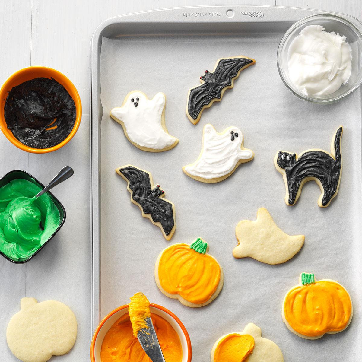 Homemade Halloween Cookies
 Halloween Party Cutout Cookies Recipe