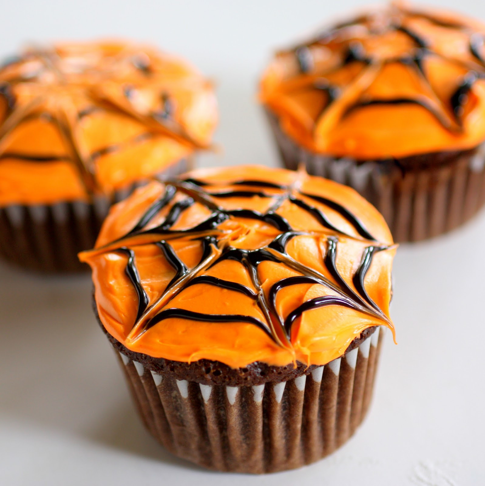 Homemade Halloween Cupcakes
 Spiderweb Cupcakes The Girl Who Ate Everything