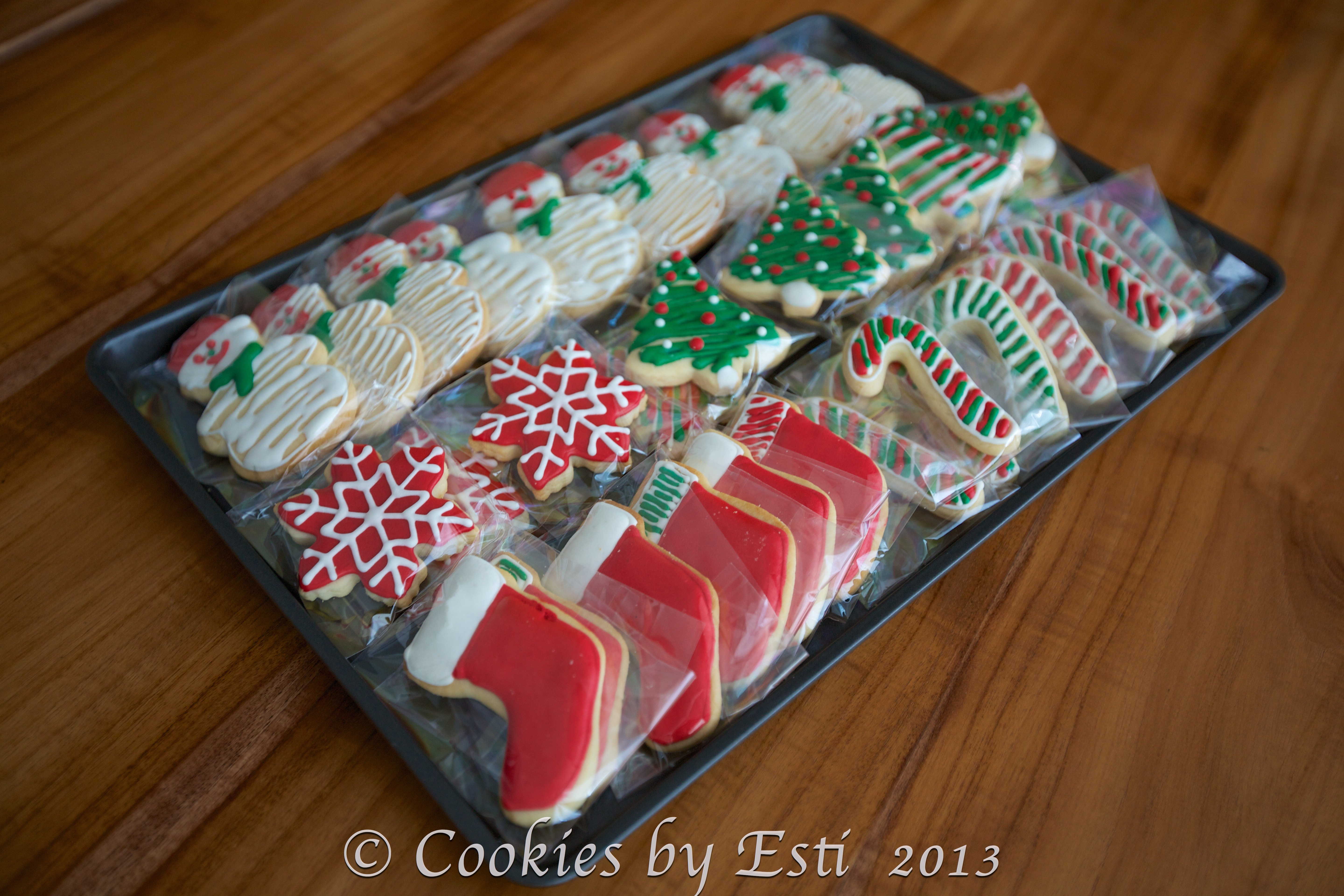 Individually Wrapped Christmas Cookies
 christmas