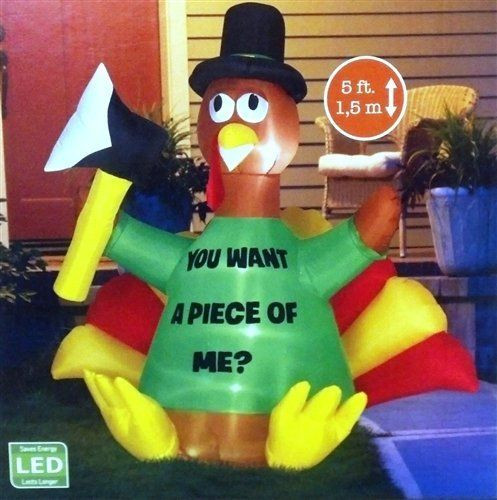 Inflatable Thanksgiving Turkey
 5ft Tall Airblown Inflatable Holiday Thanksgiving Turkey