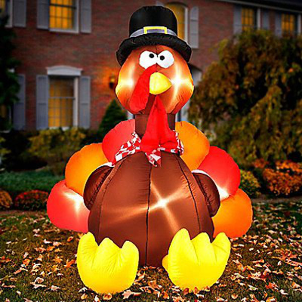 Inflatable Thanksgiving Turkey
 Thanksgiving Front Porch Decorations DIY Decor Ideas