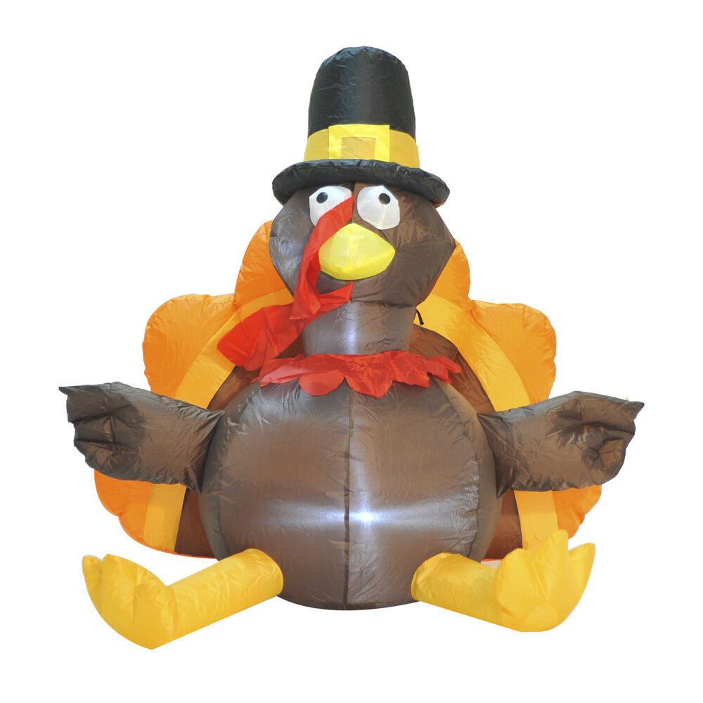 Inflatable Thanksgiving Turkey
 Hom 4ft Airblown Thanksgiving Inflatable Lighted Turkey