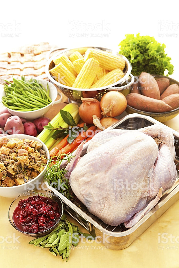 Ingredients For Thanksgiving Turkey
 Turkey Raw Ingre nts For Thanksgiving Dinner Preparation
